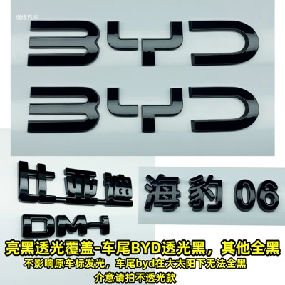 BYD Seal 06/06gt blackened front – Car logo