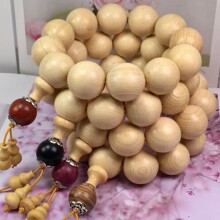 台湾桧木手串2.0文玩收藏木质佛珠手链饰品diy跑环男女直播货源