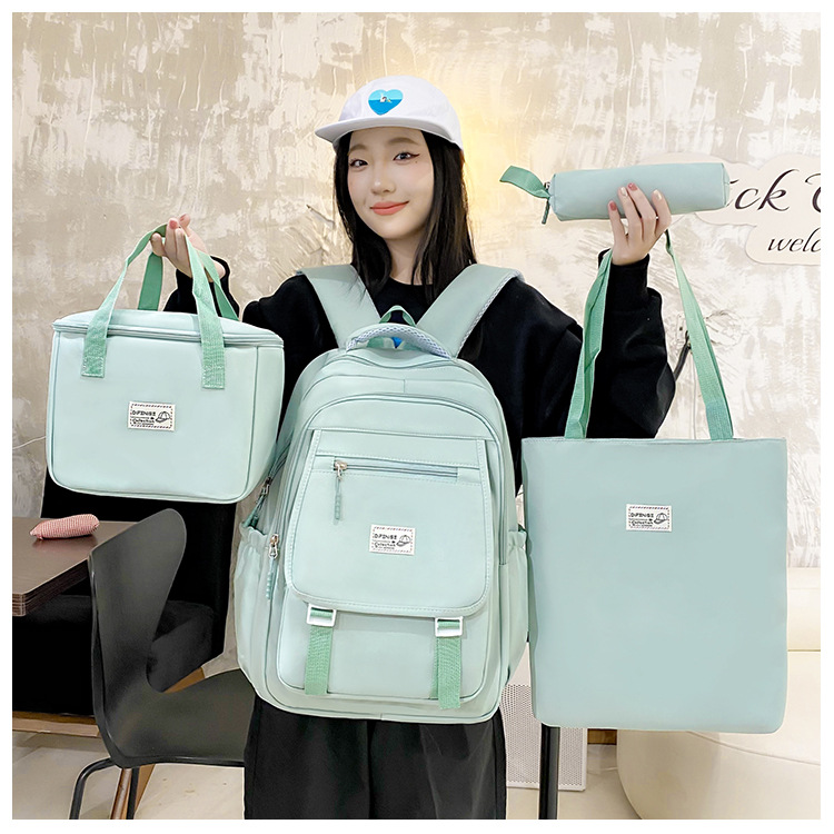 Kids Backpacks Elementary And Middle School Students' Backpacks, Cute Thermal Insulation Lunch Bag Sets, Fashionable And Versatile Simple Backpacks_voghion.com