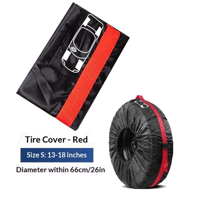 Covers, Snow Tire Covers, Anti-Corrosion | Spare wheel cover - red-ribbon-size-s-1-piece
