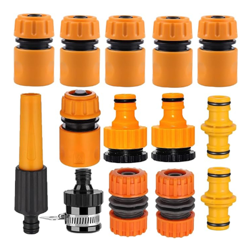 Conector de tubería de agua del jardín traje conector de manguera de jardín del hogar grifo de agua conexión rápida conector de lavado de coches recto