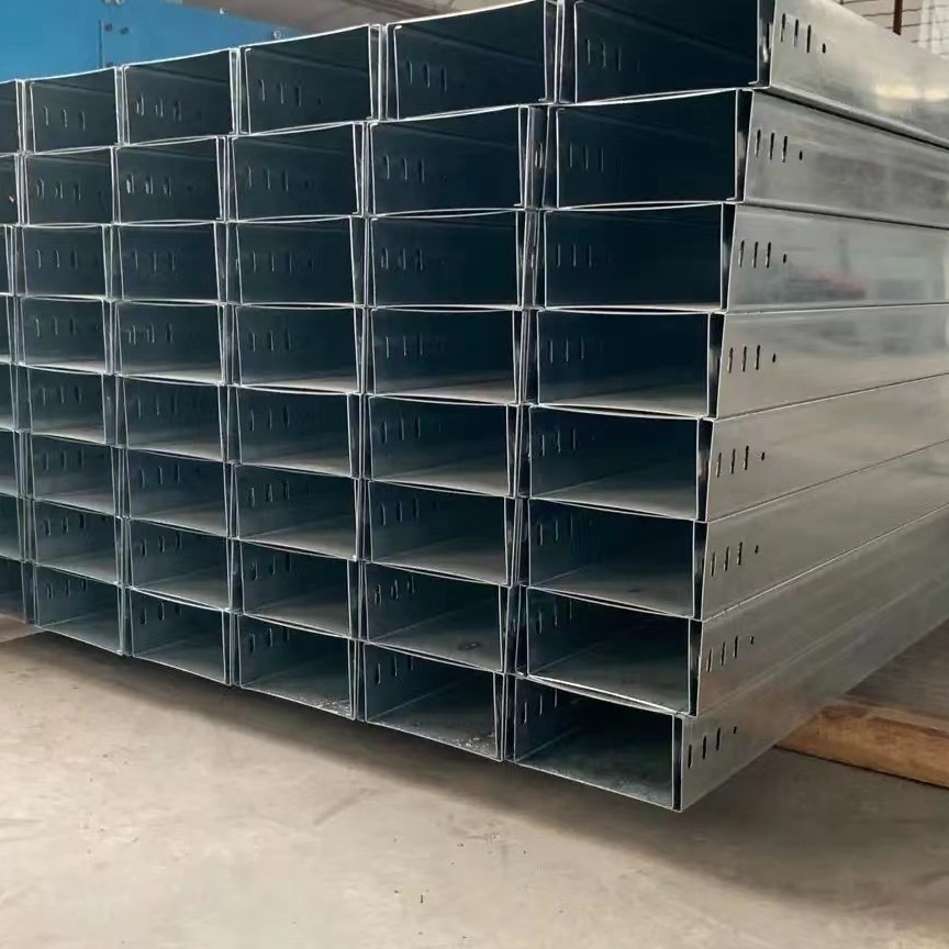 福州厂家强弱电线槽式金属制品100*50喷塑桥架直供 镀锌烤漆桥架