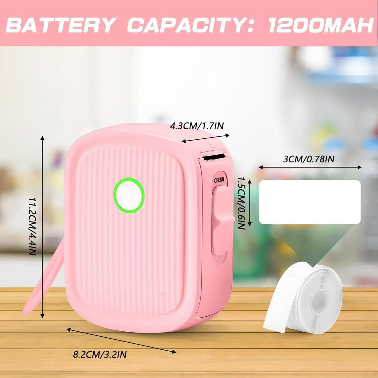 Small handheld printer, bluetooth