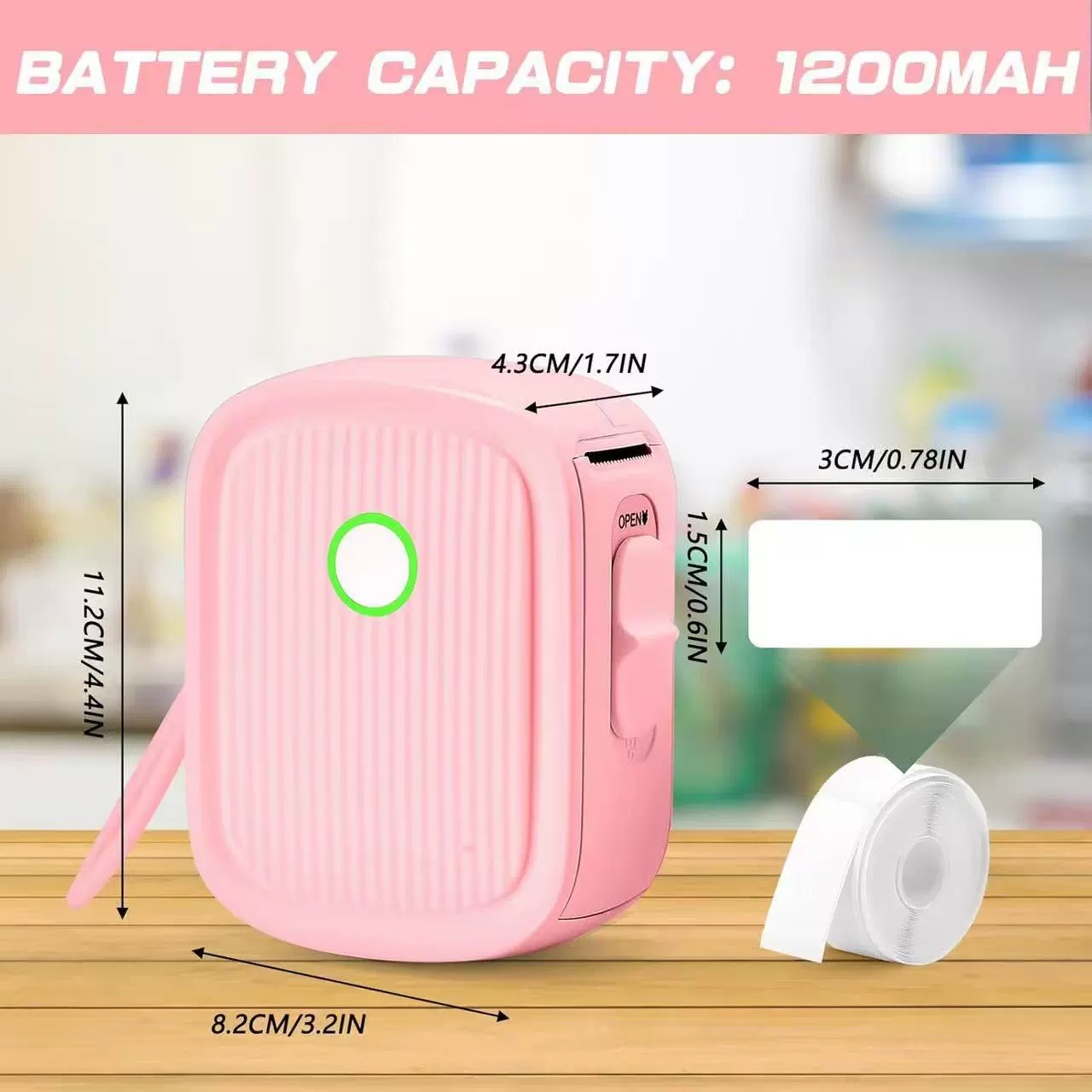 Small handheld printer, bluetooth