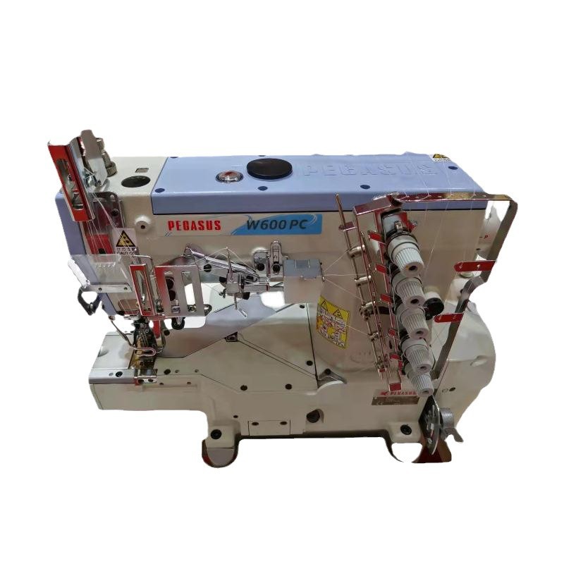 Venta al por mayor Japón Pegasus marca ordenador tangente automática pequeña cabeza cuadrada tres aguja cinco hilo Costura máquina del coche