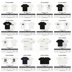 クロスボーダー L's Tシャツ 25SS 新品 280g 32番手綿二重糸プリントロゴ 男女同型半袖Tシャツ