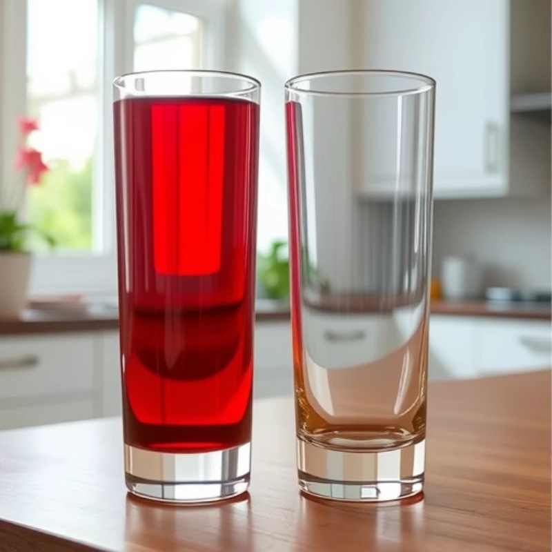 厂家直营亚克力高透明塑料水杯亚克力玻璃质感高透明直筒杯480ML