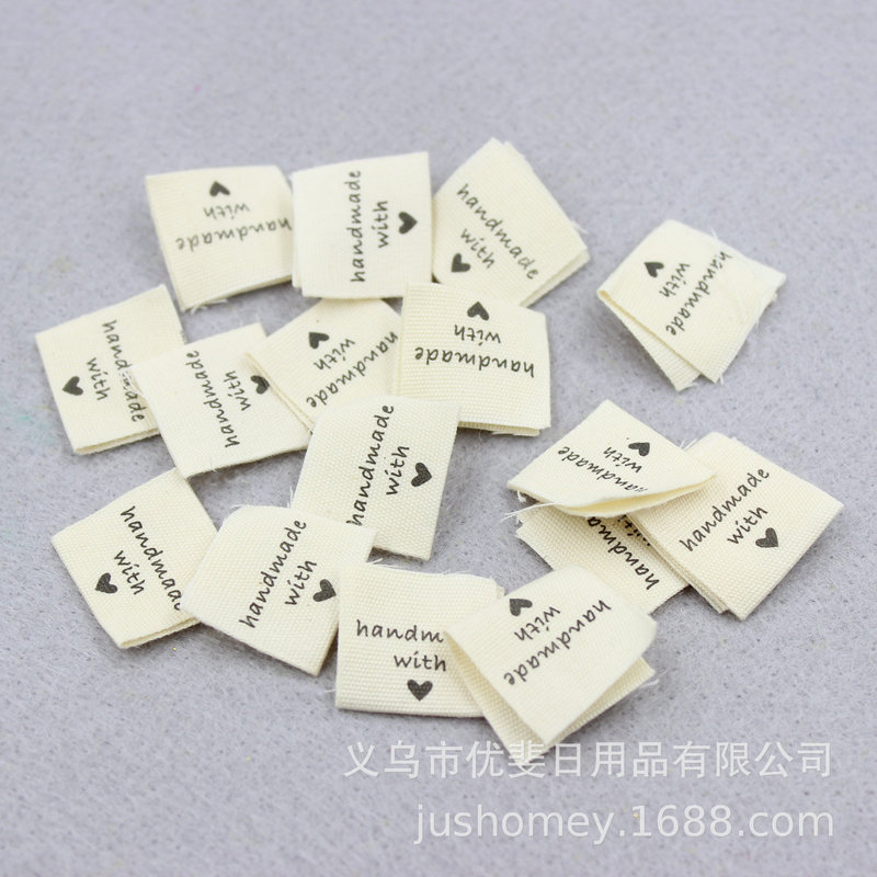Customized Fabric Woven Labels, Trademarks, Handmade Handmade Labels, Washable Labels, Clothing Hats, Scarf Accessories