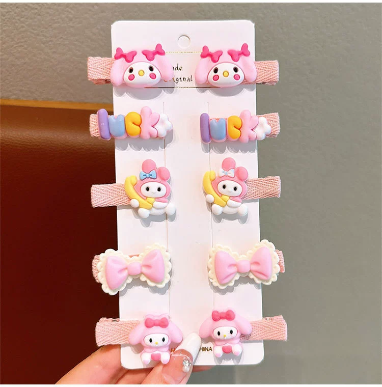 Заколка-зажим для волос, милые заколки для принцессы, аксессуар для волос, детские челки, интернет-закт