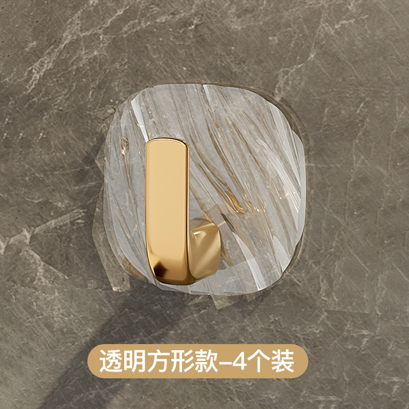 アクリル透明フックビスコース穴なしトイレ台所浴室の壁には壁に軽く贅沢なフックがついている|undefined