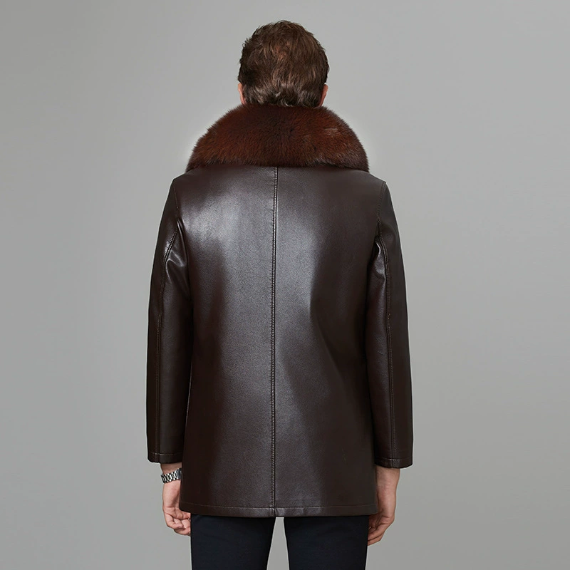 Winter velvet keep warm coat, jacket, increased thickness, for middle age