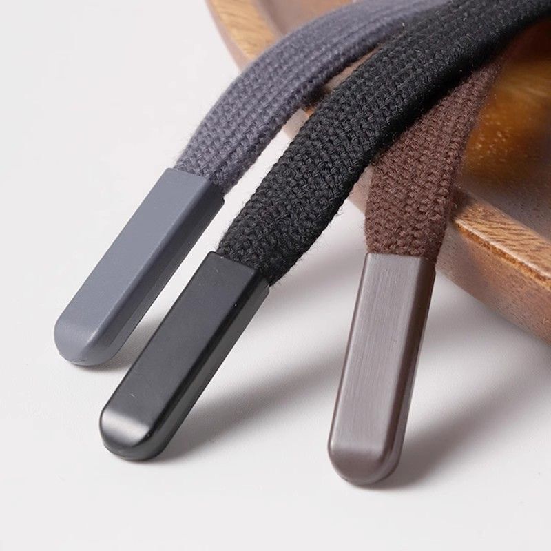 Thick Flat Drawstring Sweatshirt Hat Drawstring Pants Waistband Rope Tie Sweatpants Sports Pants Waistband Rope