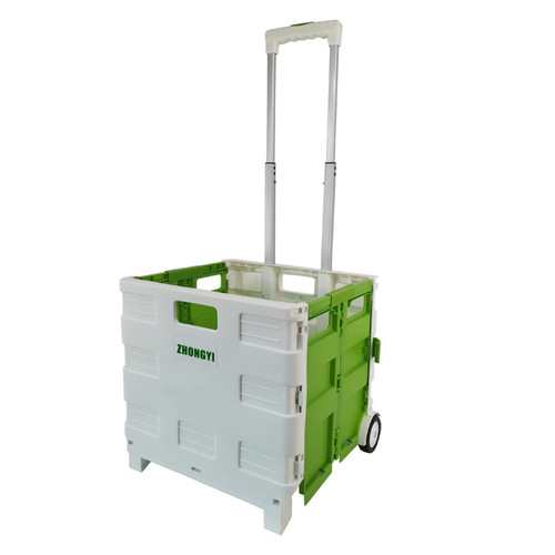 Home foldable portable shopping cart supermarket grocery outdoor small pull cart camping seat storage dormitory shopping cart