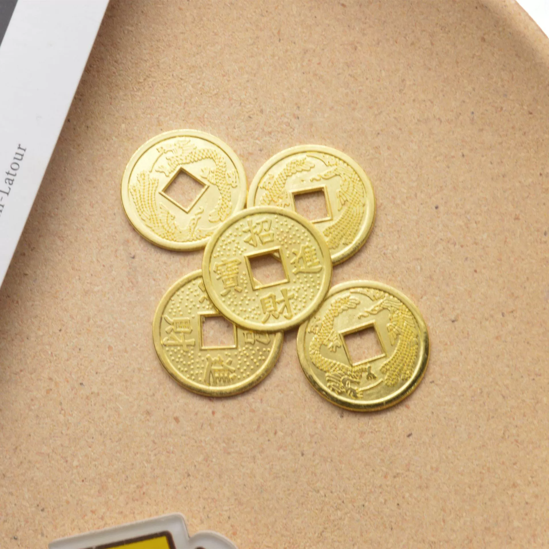 Фэн-шуй ремесла 2,8 см медный чехол для телефона деньги металлические декоративные аксессуары Zhaofu Jinbao Longfeng капля клей наполнитель