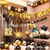 Happy Birthday Happy Balloon Set HappybirthDay Adult Birthday Background Wall layout aluminum membrane balloon