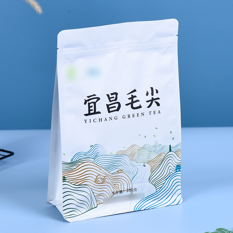 厂家批发食品包装袋 特产茶叶包装袋八边封拉链袋 自立自封包装袋