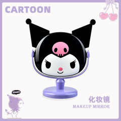 New cartoon cute home desktop mirror, Instagram bathroom mirror, portable handheld plastic makeup mirror