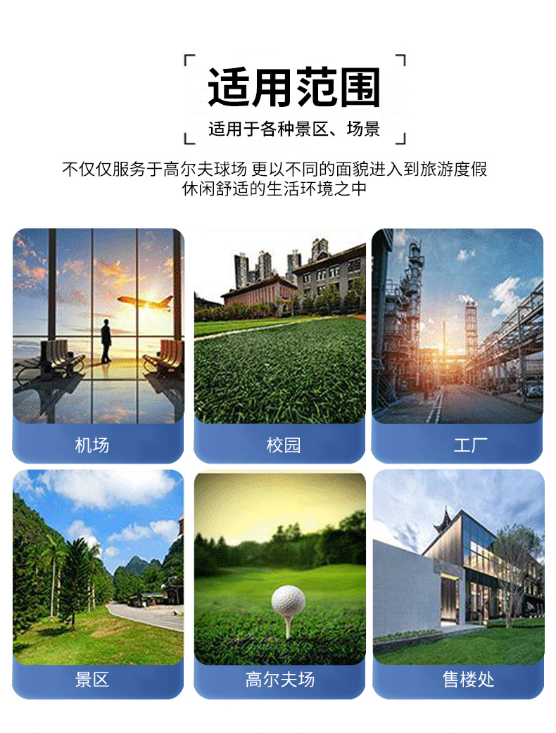 Foreign Trade Export Electric Golf Cart Airport School Sightseeing Car Factory Area Scenic Area 4-Seat Electric Golf Cart