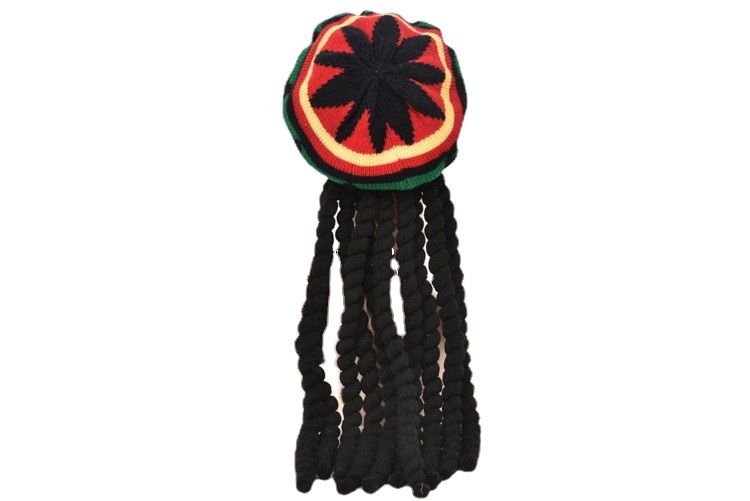 Halloween reggae sombrero Jamaica Sombrero Loco Rock sorpresa peluca boina de Halloween punto octogonal sombrero