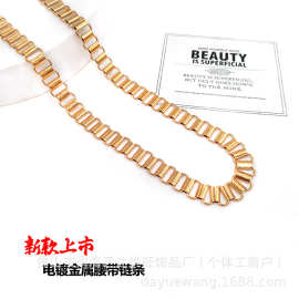 摩天轮欧美ins风个性时尚镂空几何戒指项链手链套装项链电镀保色