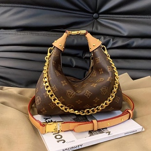 2024 Popular Style Old Flower Single Shoulder Light Luxury Bag Chain Underarm Bag High Color Value Fashionable Single Shoulder Travel Crossbody Bag
