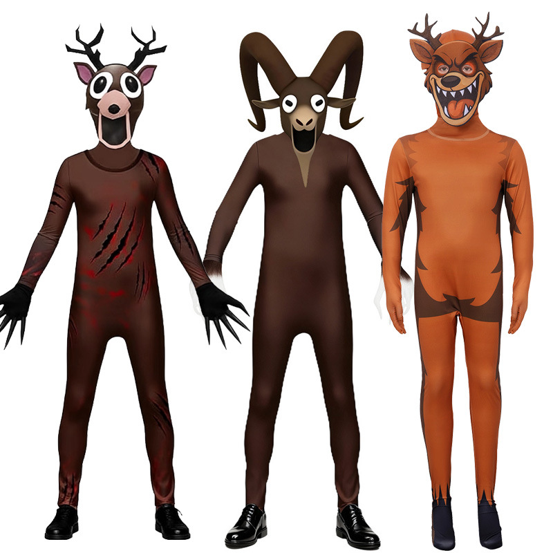 Halloween 99 Nights Cosplay Costume Horror Festival Deer Monster Children's Forest Costume Goat Monster Game Cross-Border Elk