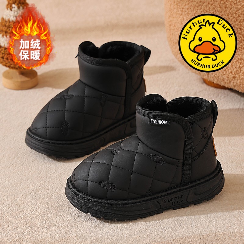 Botas de nieve para niños 2025 invierno nuevas botas de niñas con calentamiento de lana zapatos de algodón para niños zapatos de algodón para estudiantes primarios invierno image 17