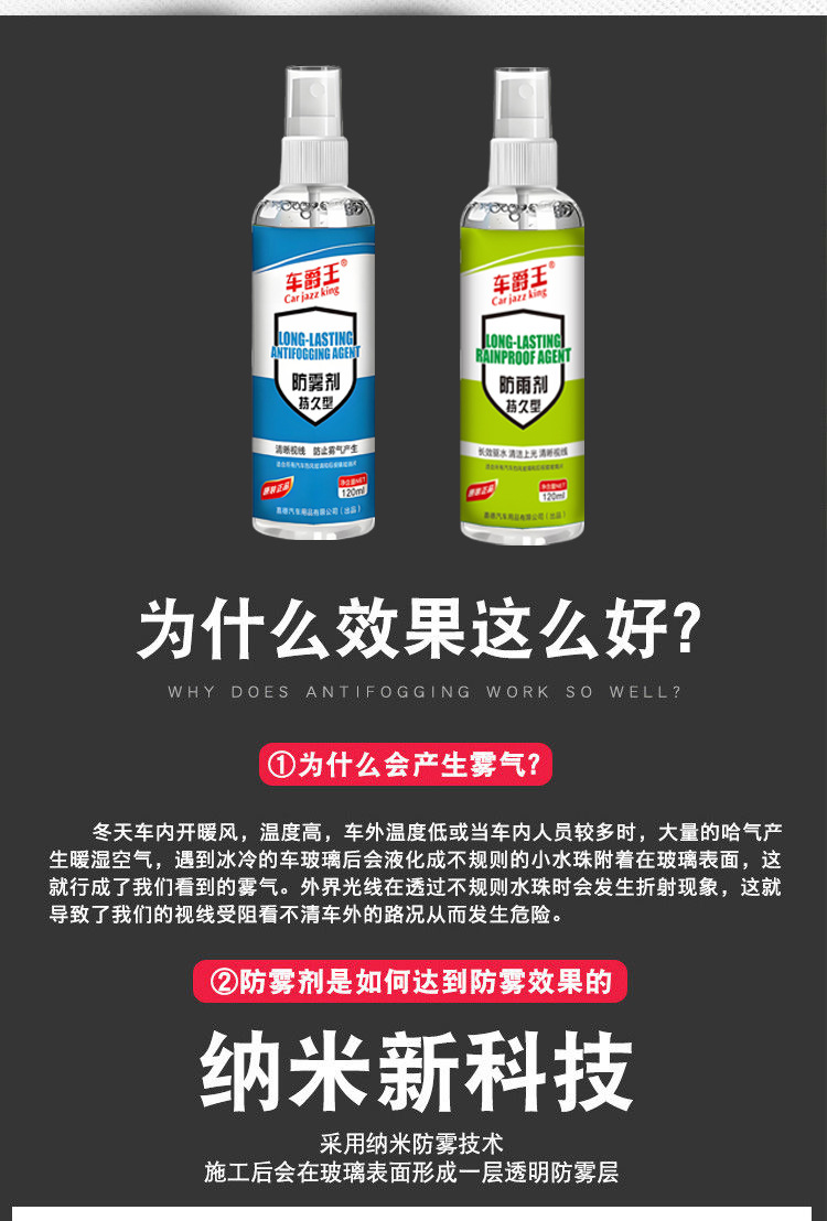 Car Windshield Defogger Anti-fog Anti-rain Spray