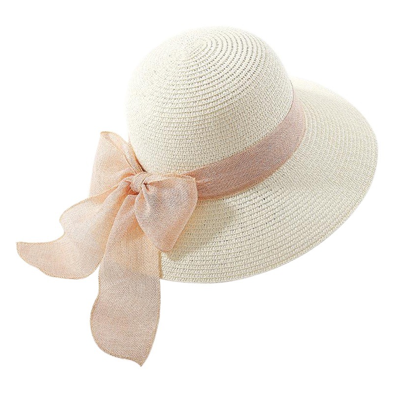 Sombrero para el sol de las mujeres protección solar protección UV sombrero de verano moda protección solar sombrero de paja estilo coreano versátil moda sombrero de paja al aire libre