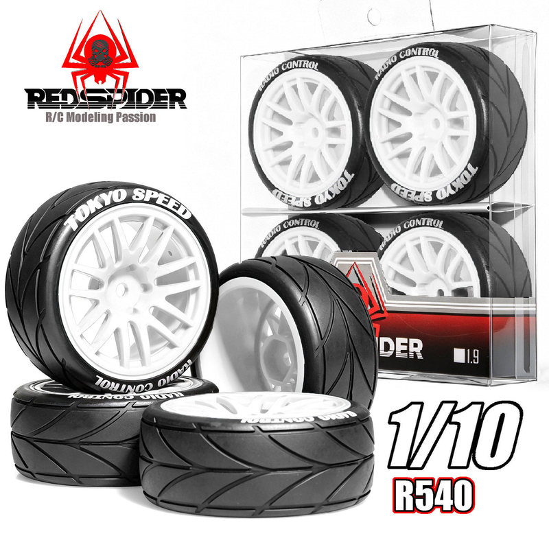 Rs Red Spider 1/10 Flatbed Racing Car Tamiya Kyosho Infinity Hpi Belt Car Sakura Tires R540