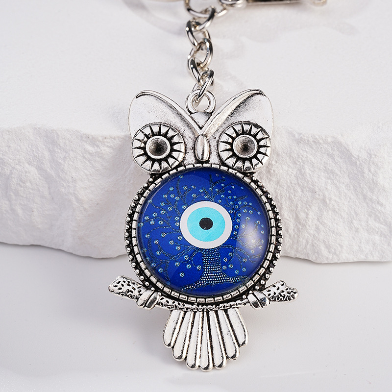 Gothic Streetwear Owl Metal Women's Bag Pendant Keychain display picture 3