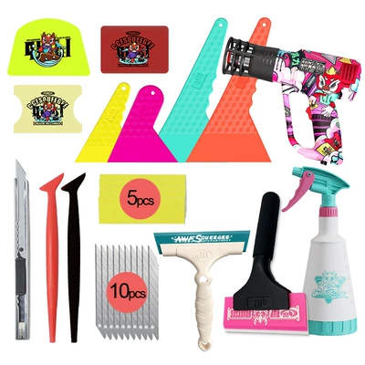 Set Film Special Tool Set – Car cleaning tools - 16-piece-film-application-tool-set-baking-gun-83b-without-digital-display-national-standard-18m-lines