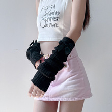 日系甜美可爱辣妹JK堆堆袖套y2k手袖潮女针织袖嘻哈手臂套假袖子