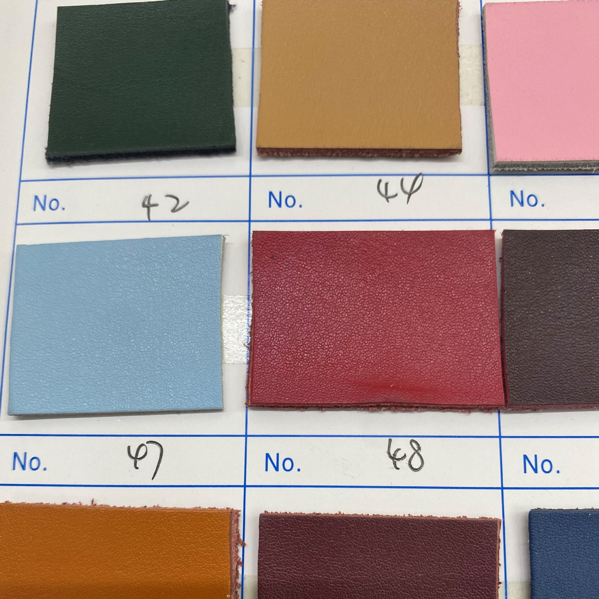 大989纹二层牛皮颜色可定整张