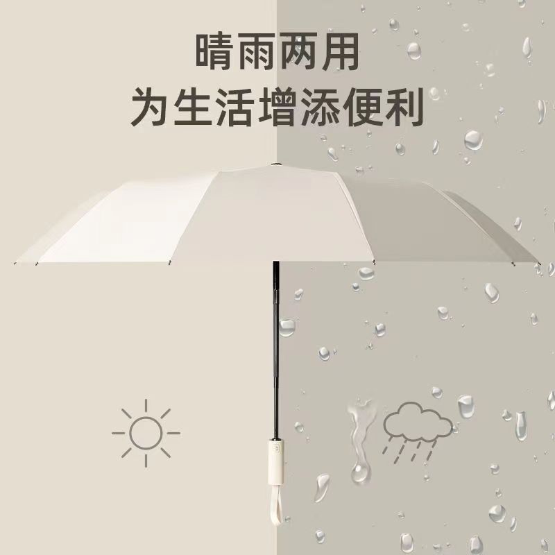 UV全自动雨伞批发印刷logo商务广告伞防晒防紫外线遮阳伞折叠阳伞详情6