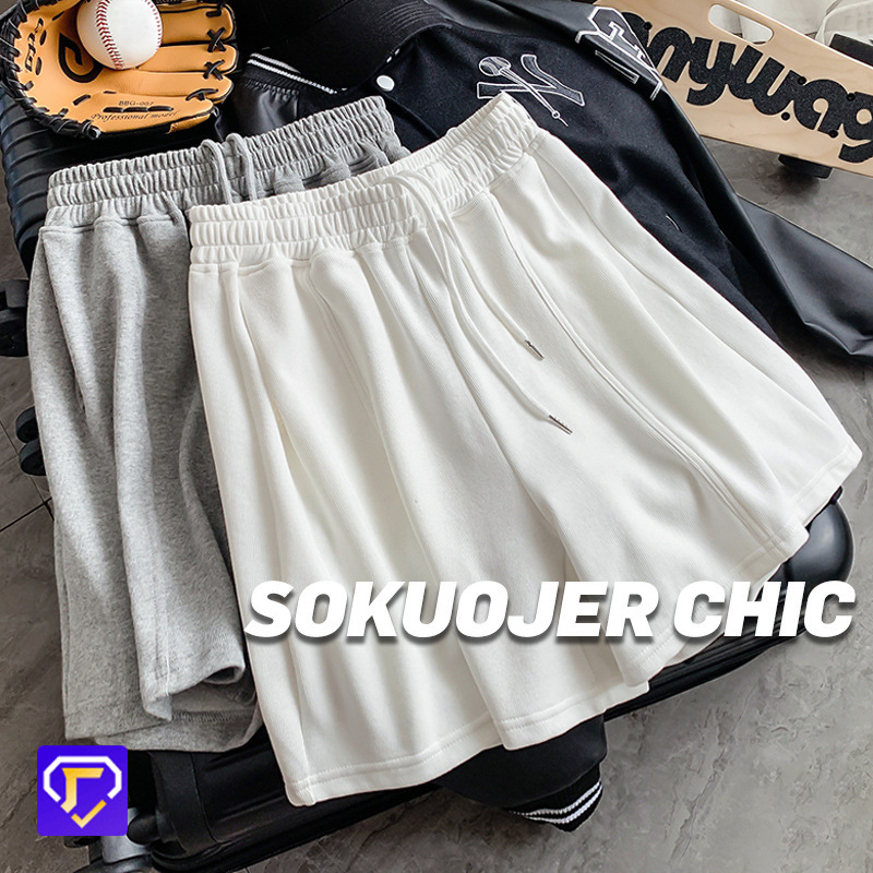 High-Quality New Sports Casual Pants Summer Student Outer Shorts Women's Korean Style Loose Wide-Leg Girls' Sweatpants