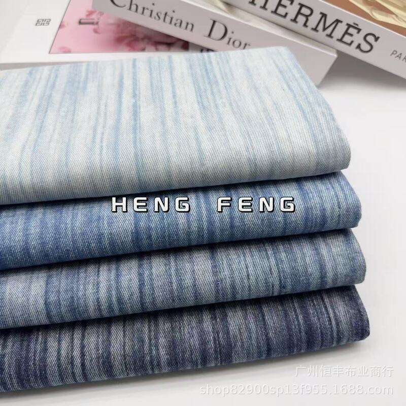 Bamboo Pattern Japanese-Style Gradient Washed Denim Fabric Pants, Skirts, Jackets, Clothing, Bags, Washed Fabric Wholesale from Manufacturer Bamboo Pattern Japanese-Style Gradient Washed Denim Fabric Pants, Skirts, Jackets, Clothing, Bags, Washed Fabric Wholesale from Manufacturer