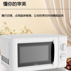 20L经典家用微波炉机械双旋钮转盘黄金容量易清洁内胆MX80-L