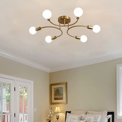 Cross-border Nordic bedroom ceiling lamp modern minimalist elegant home creative personalized tree-shaped lamp luxury living room lighting