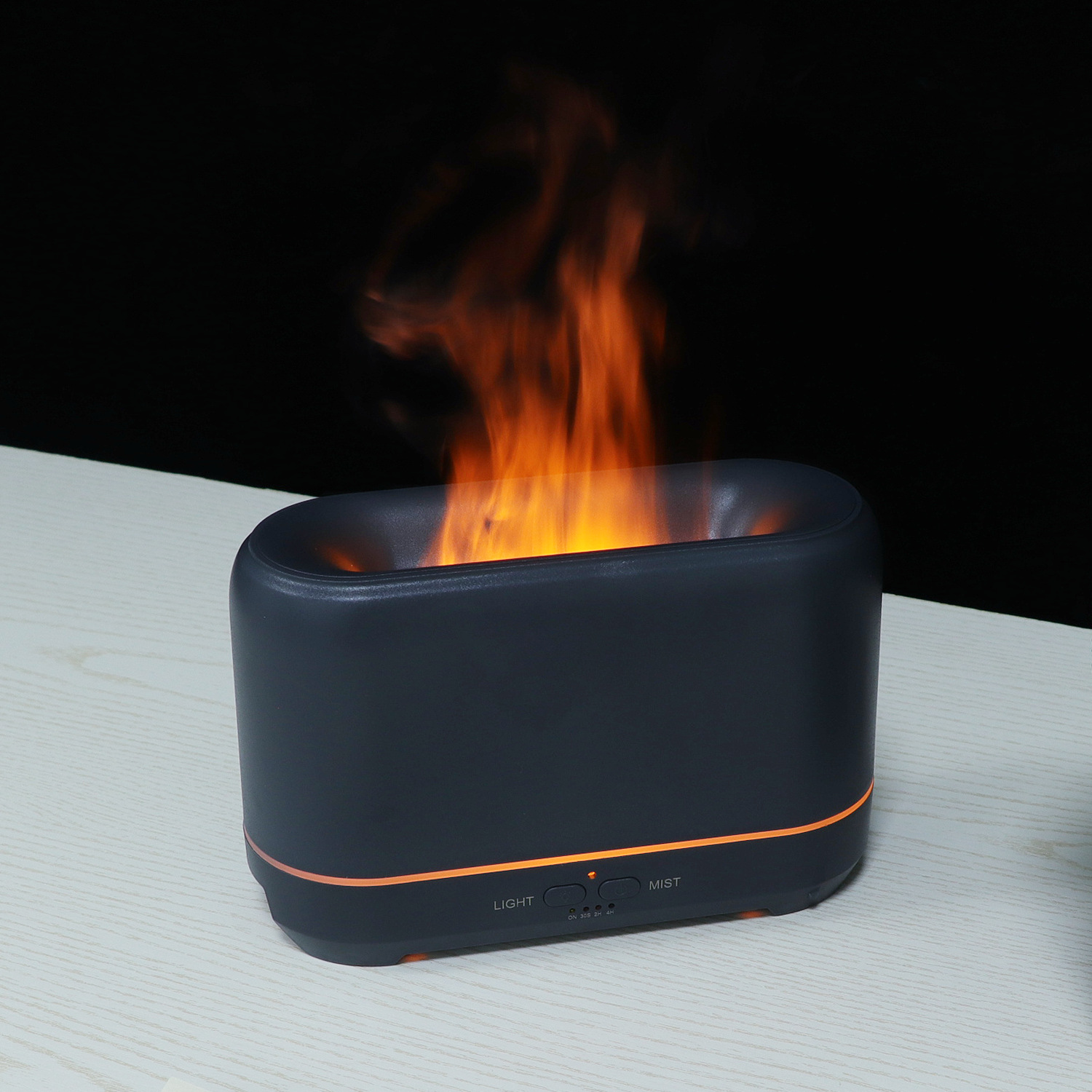 Humidificador de llama de simulación 3D aceite esencial máquina de aroma 5V fuente de humidificador de aroma doméstico fabricante de comercio electrónico transfronterizo