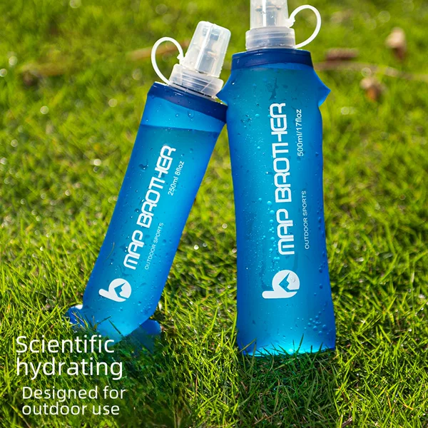 Tuxike Outdoor Sports Soft Water Bottle Soft Water Bag Foldableable Cross-Country Running Water Bag Marathon Portable Water Cup