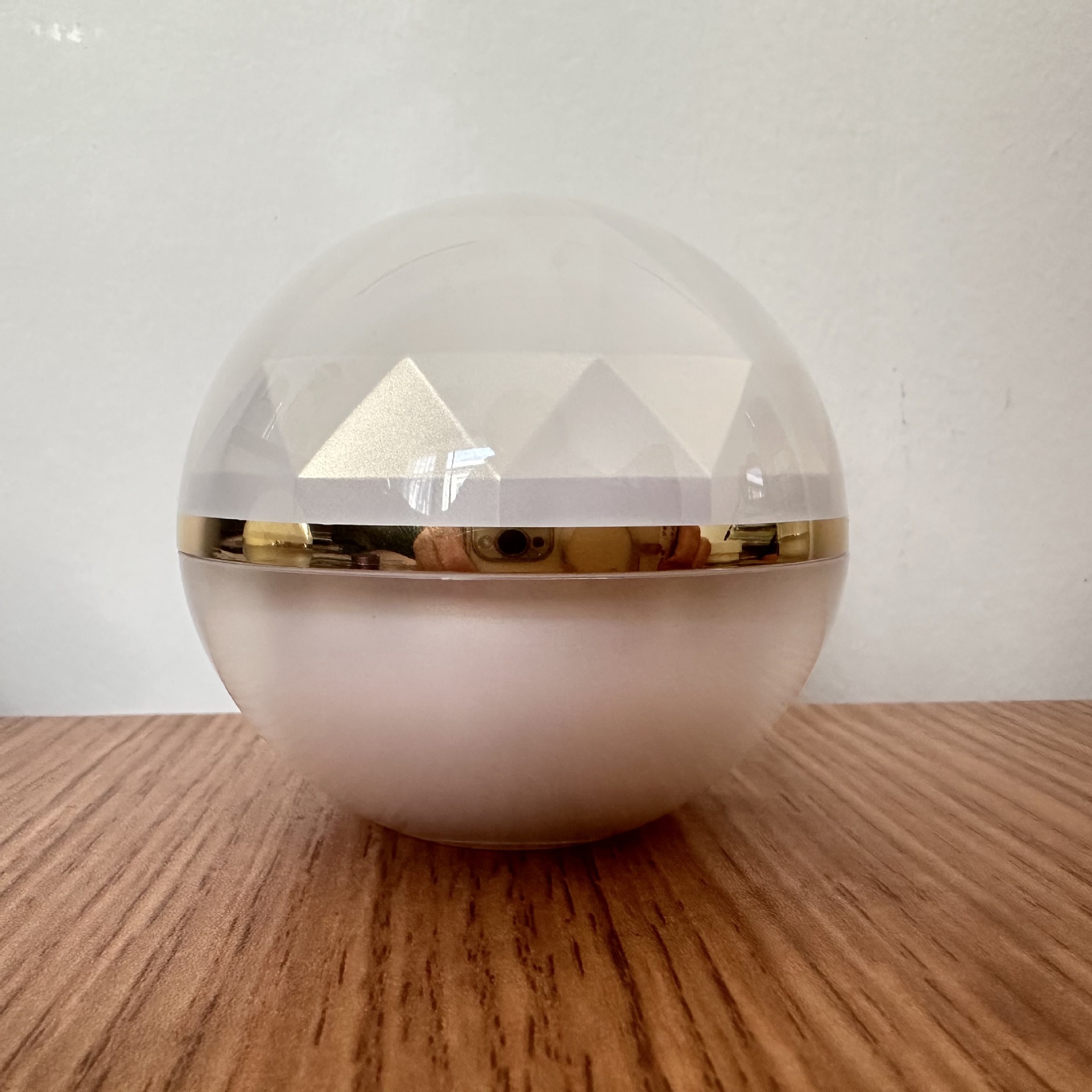 50g亚克力珍珠白色钻面球形分装化妆品瓶面霜瓶