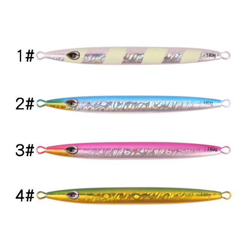 Sea fishing deep-sea surging iron plate lead fish glow-in-the-dark fast sinking 120g-400g lead fish lure boat fishing with double hooks
