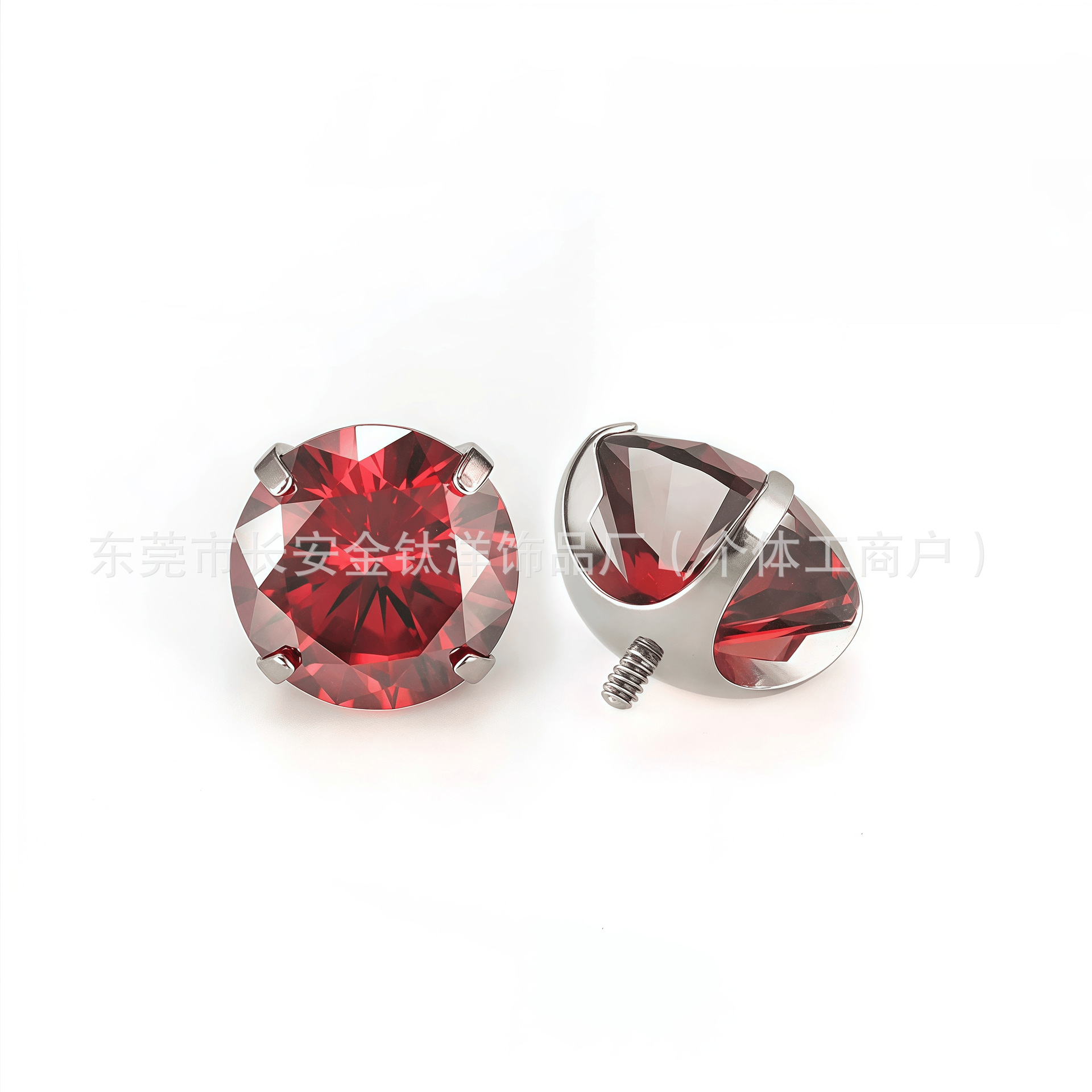 Labret piercing jewelry detail image