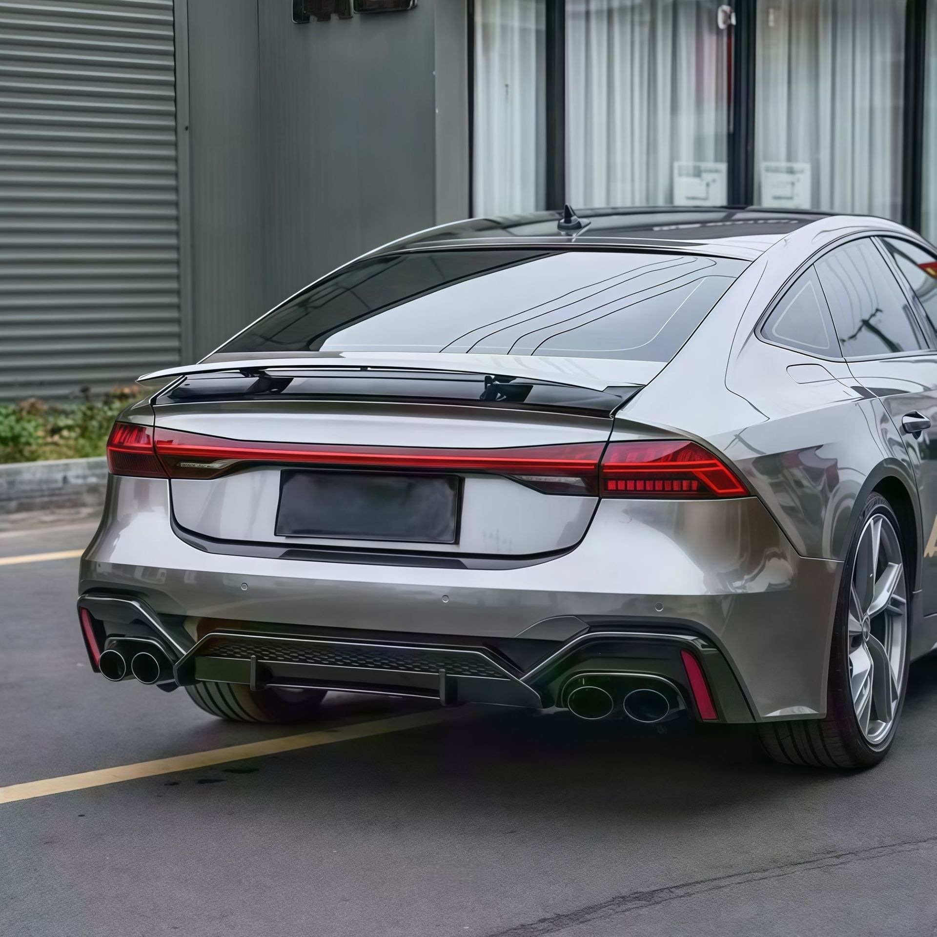 Suitable for Audi 19-25 models A7/A7L, ABT rear bumper and rear diffuser upgrade kit