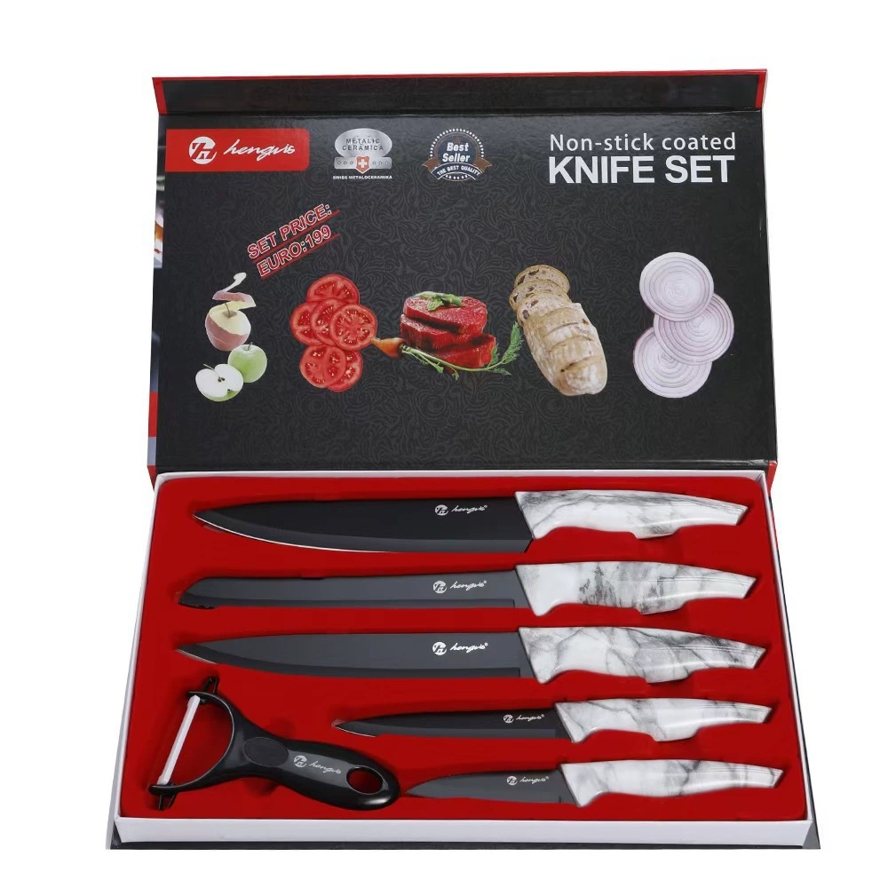 Knife stainless steel, set, handle, 6 pieces