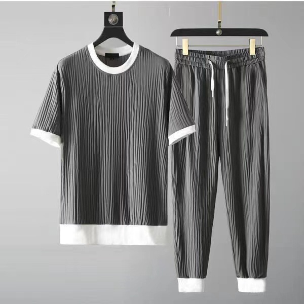 364g Weight Men's Solid Color Pants Sets Men's Clothing