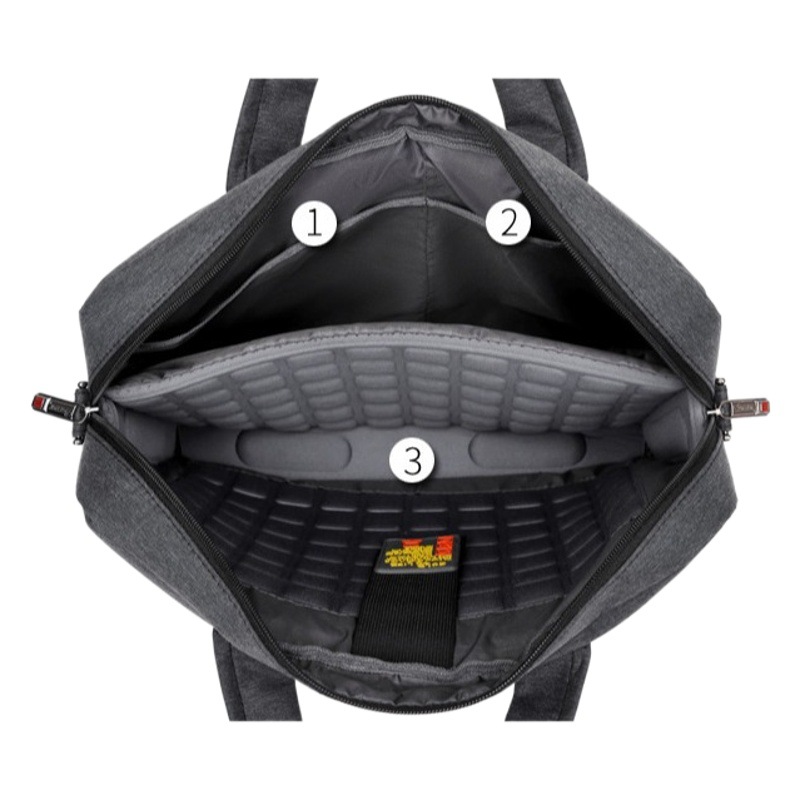 Bolso para computadora de un solo hombro transfronterizo de fábrica de origen maletín de negocios portátil de gran capacidad a prueba de golpes de 15/17 pulgadas