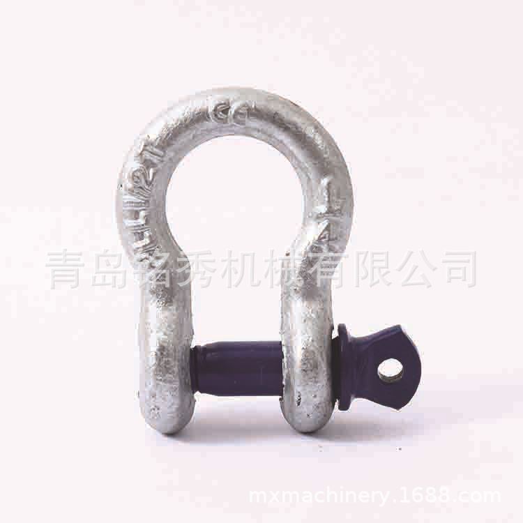 工厂真实现货供应美式彩锌黄白锌5/8马蹄形卸扣G209合金钢3.25T