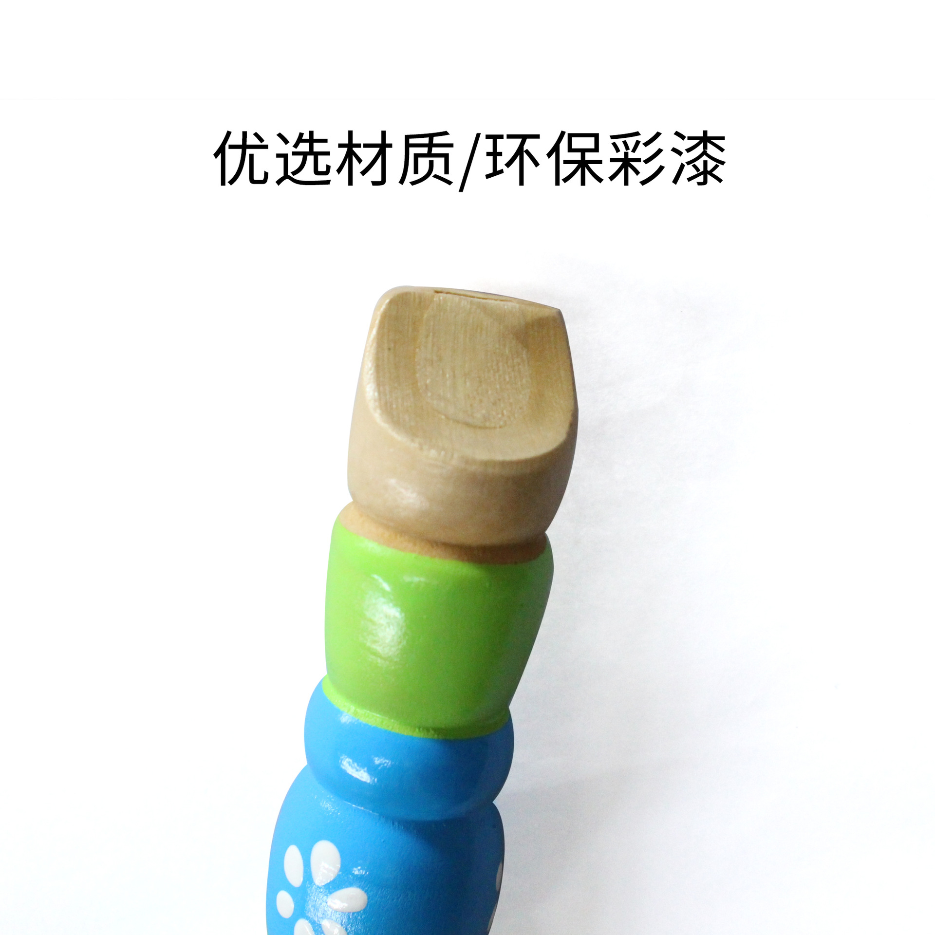 Artesanía de madera de Seis hoyos tocando el instrumento musical Piccolo de los niños clarinete kindergarten música instrumento musical de los niños al por mayor